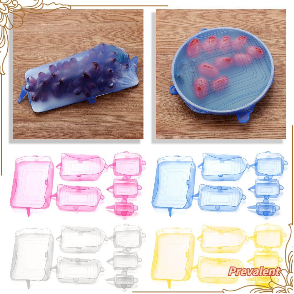 Preva Bowl Cover 4warna Alat Dapur Menjaga Segar Tutup Peralatan Masak Reusable Seal Bulat Persegi