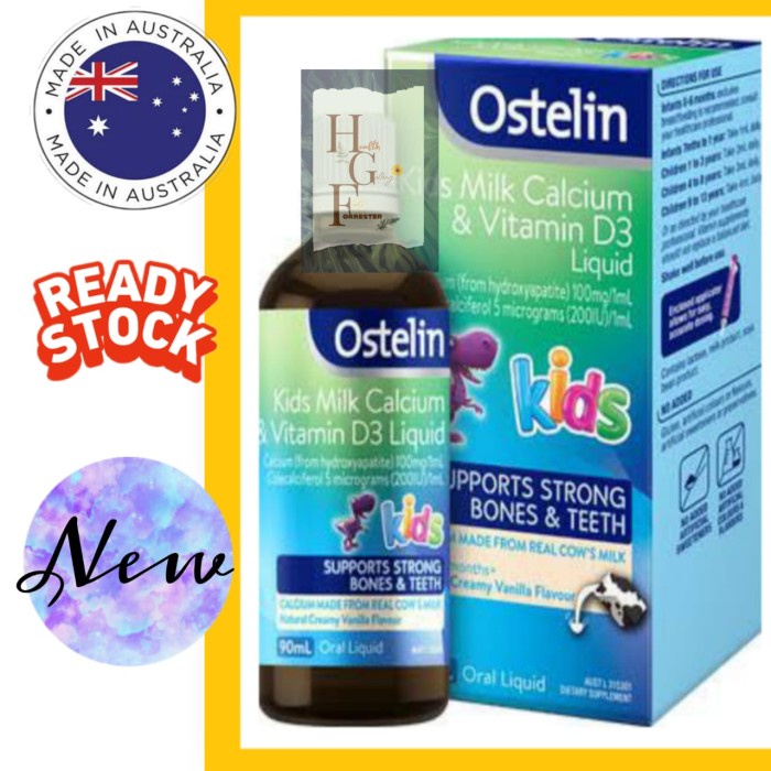 Ostelin Kids Milk Calcium & Vitamin D3 Liquid - Calcium & Vitamin D