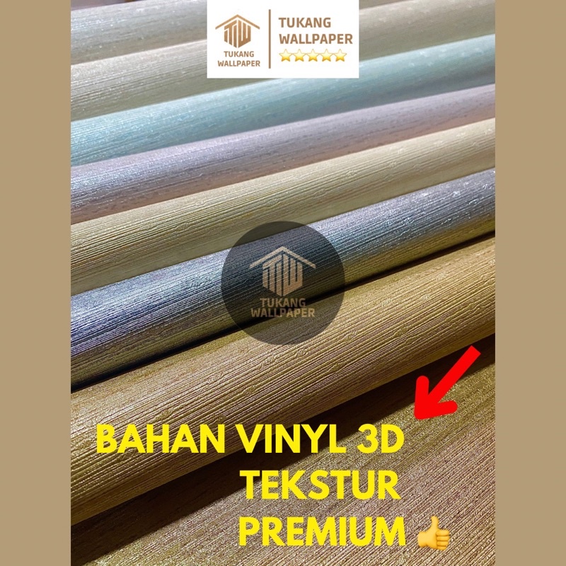Jual [TERMURAH] WALLPAPER VINYL 3D TEKSTUR POLOS ELEGANT PREMIUM TEKSTUR DAN WALPAPER
