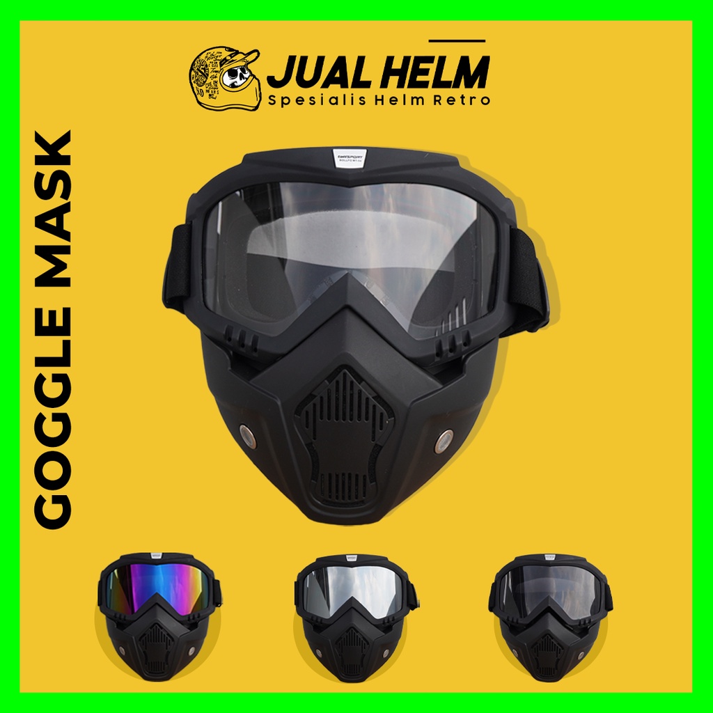 Goggle Mask Doff (Goggle Masker / Kacamata Goggle / Paintball / Airsoftgun / Helm)