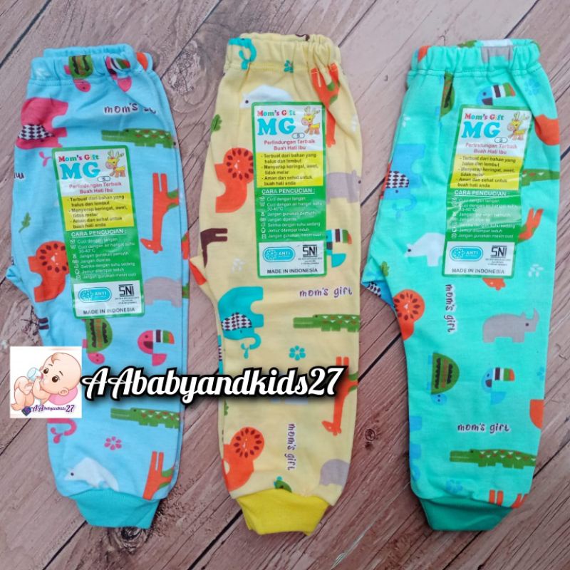 Mom's gift 3PC Celana Panjang Bayi Full Printing SAFARI SERIES Dasar Warna Dengan Tempat Pampers Ukuran S L XL SNI Premium Quality