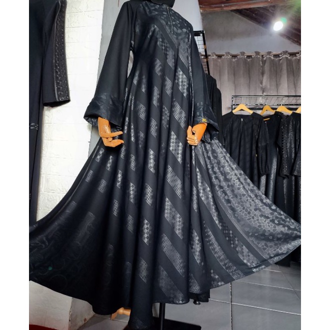 Abaya matterial ori saudi Embos fursan umbrella