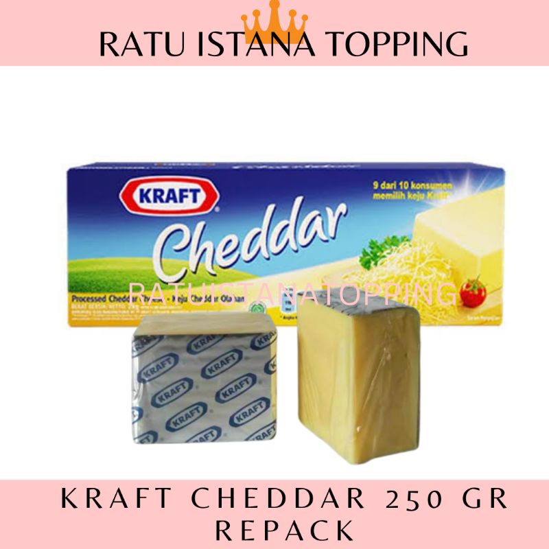 Jual KEJU KRAFT CHEDDAR 250 GR REPACK KEJU BATANG KRAFT CHEDDAR CHEESE ...