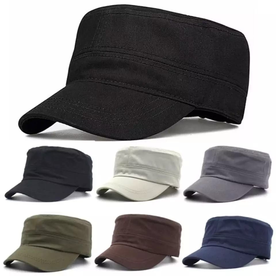 Topi Komando Polos Unisex Banyak Pilihan Warna