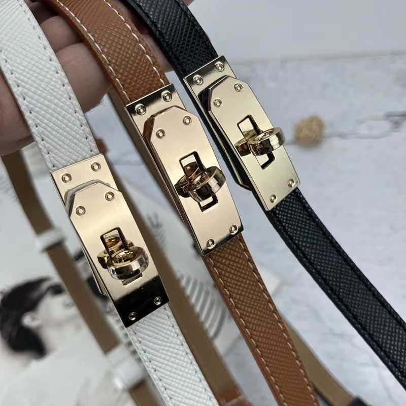 BGS-253 Belt Wanita Ikat Pinggang Kulit Fashion Sabuk Casual Simple Adjustable Belt Korea Fashion Kulit Gasper Thin Kecil Tali Sabuk Wanita