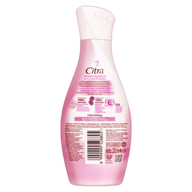 Citra Pearly Glow UV 230ml / Lotion Citra