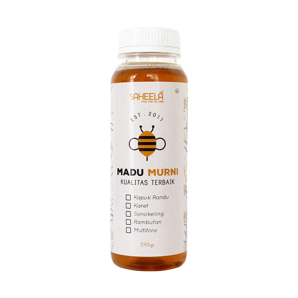 

Saheela Madu Murni 340gr BPOM 100% Madu Murni Tanpa Campuran