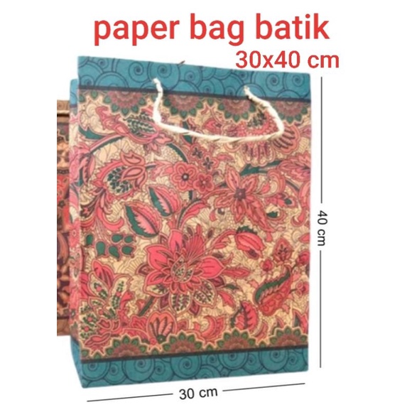 TERMURAH !!!! PAPER BAG BATIK / tas kertas batik isi 6 PCS