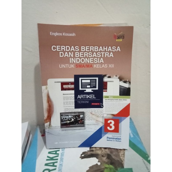 buku cerdas berbahasa dan bersastra Indonesia kelas 12 SMA Erlangga
