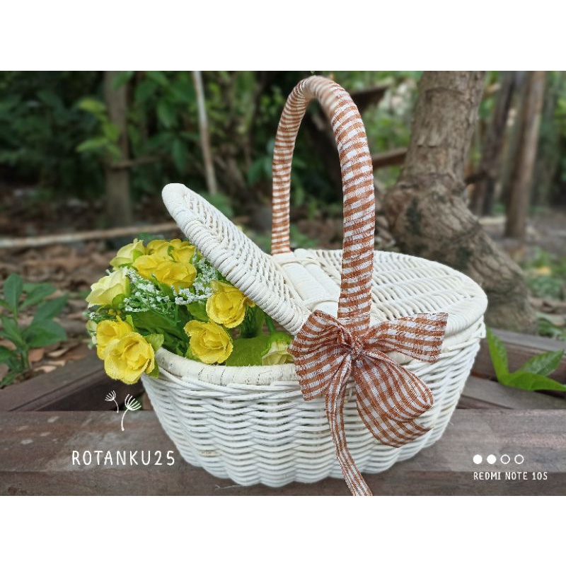 keranjang piknik / keranjang rotan / keranjang piknik rotan / hampers rotan