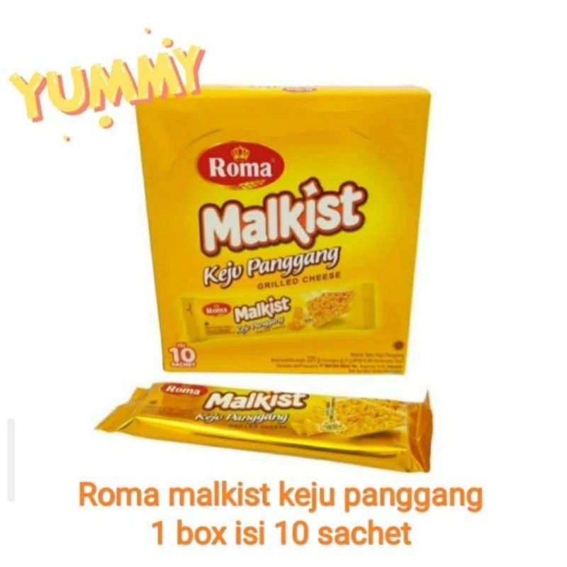Roma malkist keju panggang isi 10 sachet | kemasan box