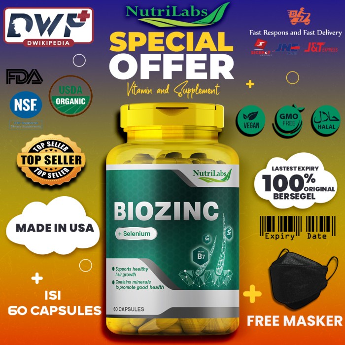 Svf Nutrilabs Biozinc + Selenium - 60 Capsules