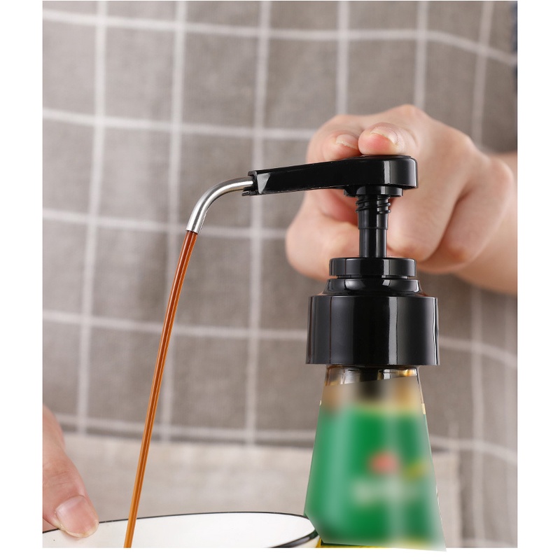 ღ 2Pcs Botol Sirup Nozzle Sirup Pompa Tekanan Sprayer Kopi Jus Botol Dispenser untuk Meremas Mesin Press Mulut aksesoris Dapur