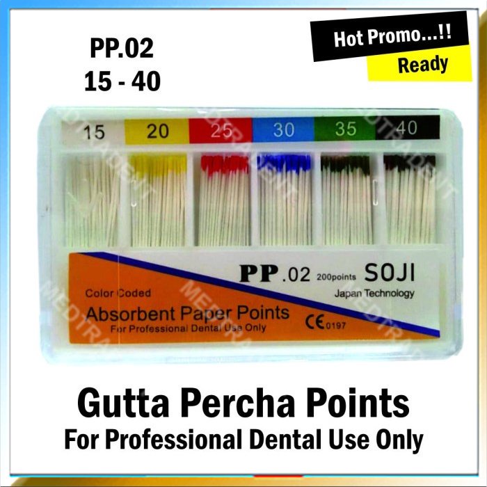 Dental Absorbent Paper Point 120 point PP.02 No 15-40 SOJI