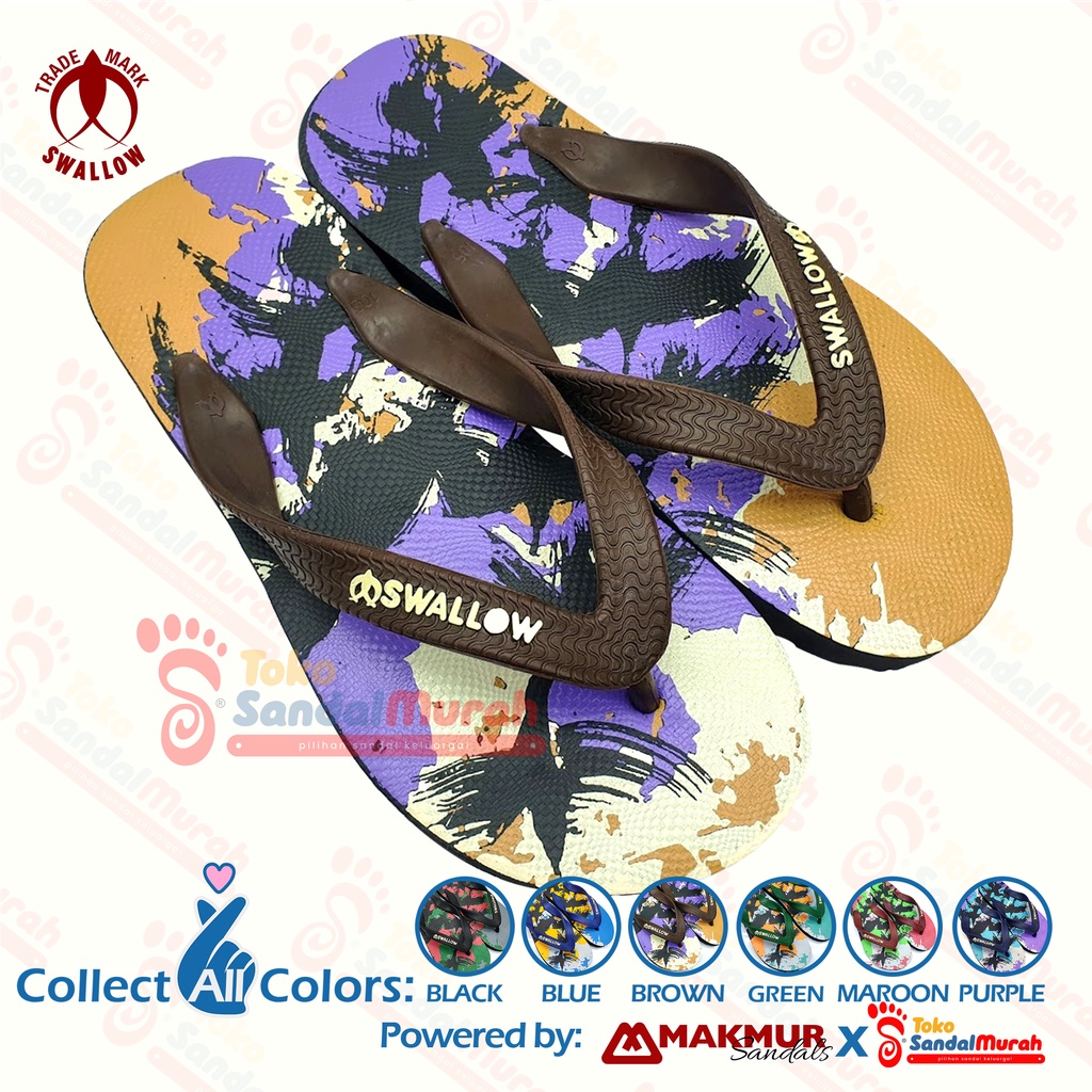 Toko Sendal Murah - Sandal Pantai Swallow Sanur - Swallow Beach Footwear [Tk Sendal Murah M 02 Swl Sanur]