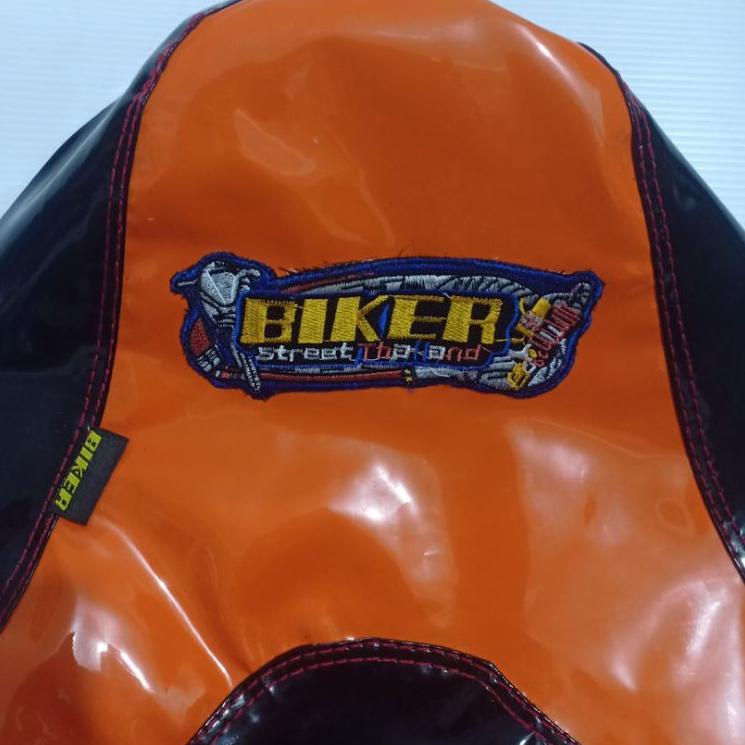 KULIT JOK GLOSSY BIKER JAHIT THAILAND/TERSEDIA 5 WARNA PILIHAN BIRU,KUNING,HIJAU,MERAH,ORANGE ‑ WKK.