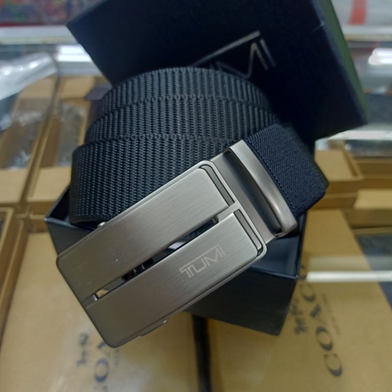 Ikat Pinggang Tumi Nylon Jepit Gesper Belt Premium Quality