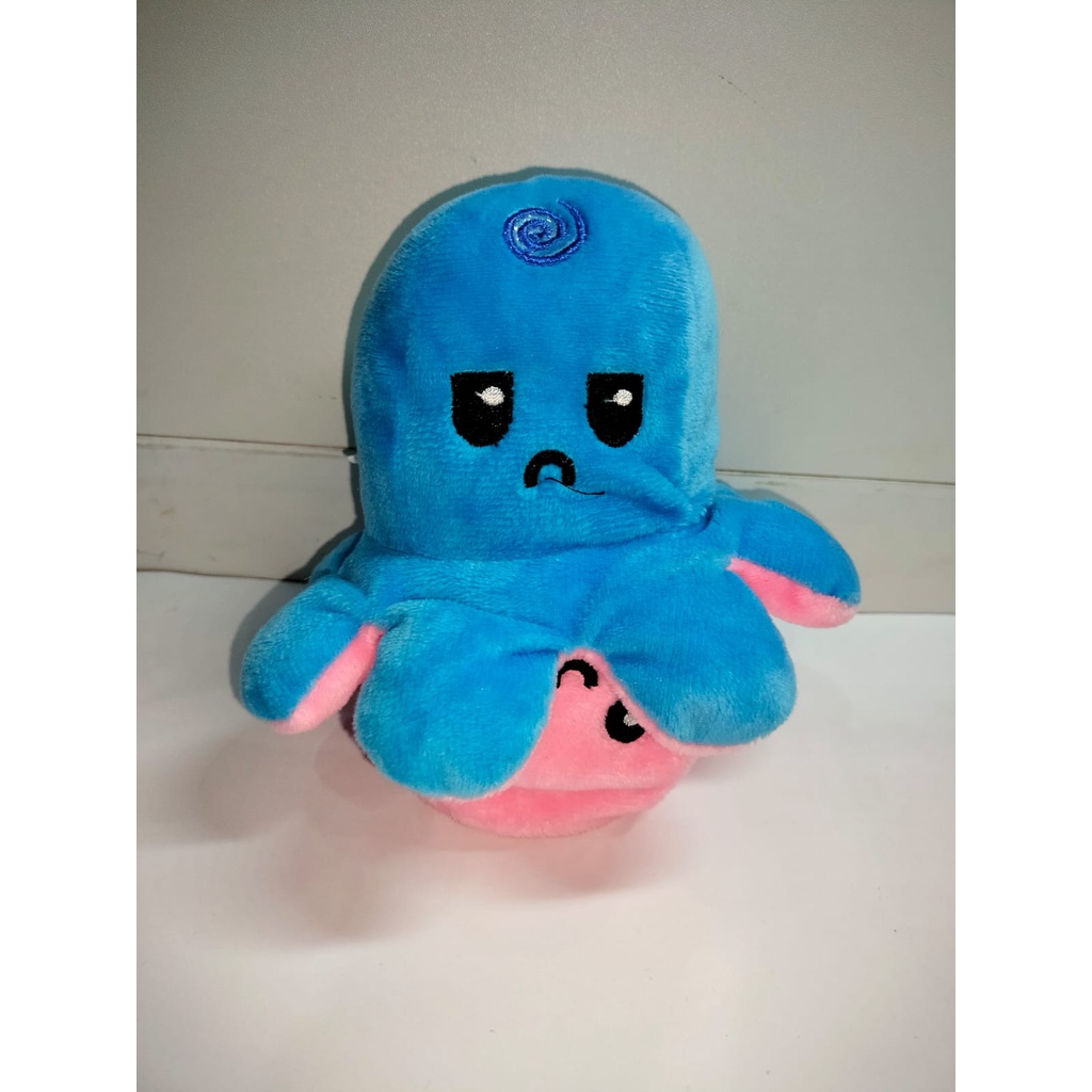 BONEKA GURUTA OCTOPUS HALUS BOLAK-BALIK DUA SISI REVERSIBLE