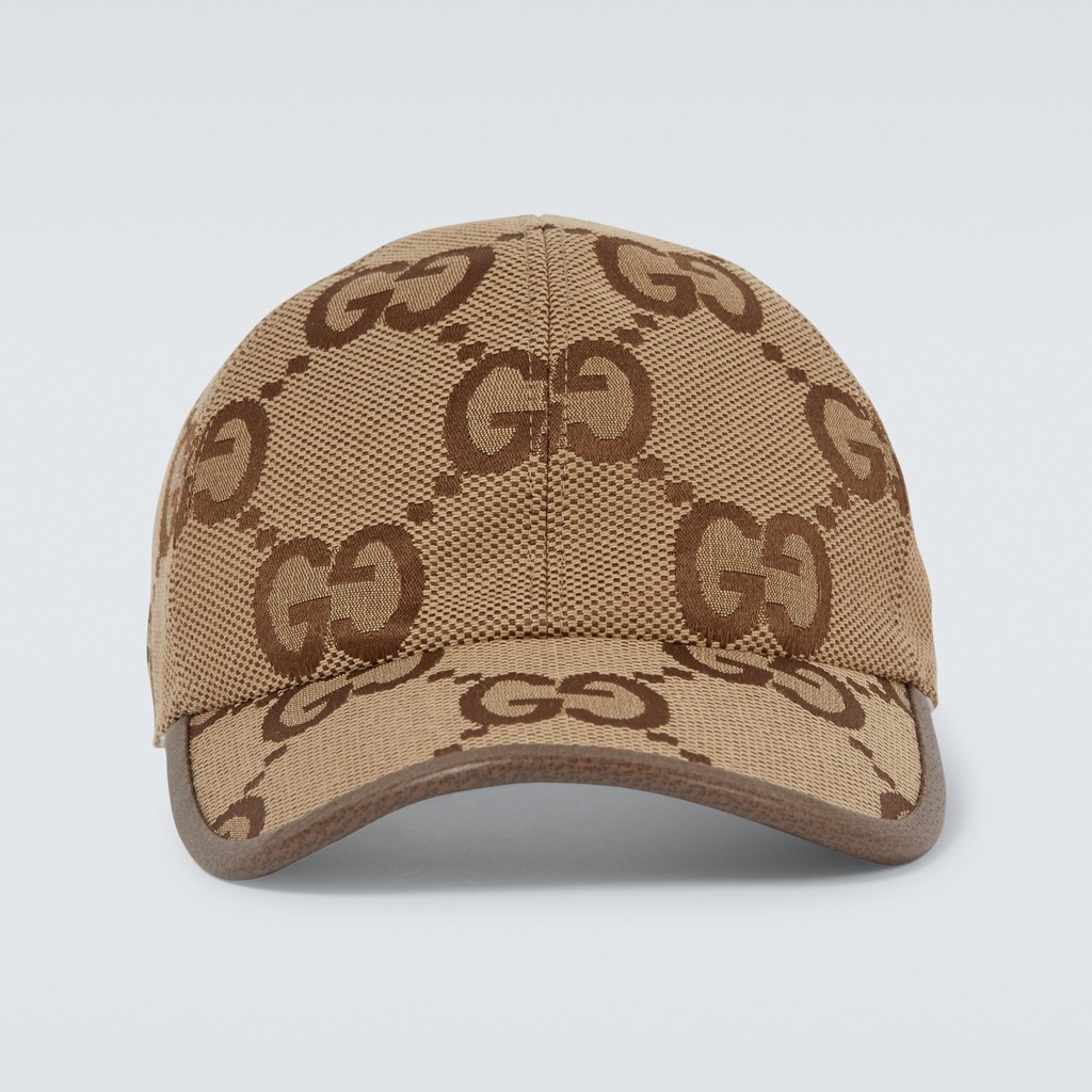 GG Maxi GG Canvas Baseball Cap Brown 100% Original