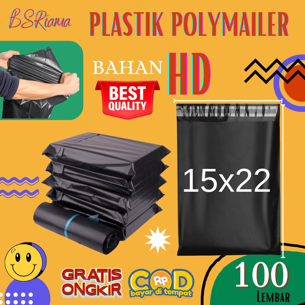 

Plastik Polymailer | polimer ukuran 15x22cm