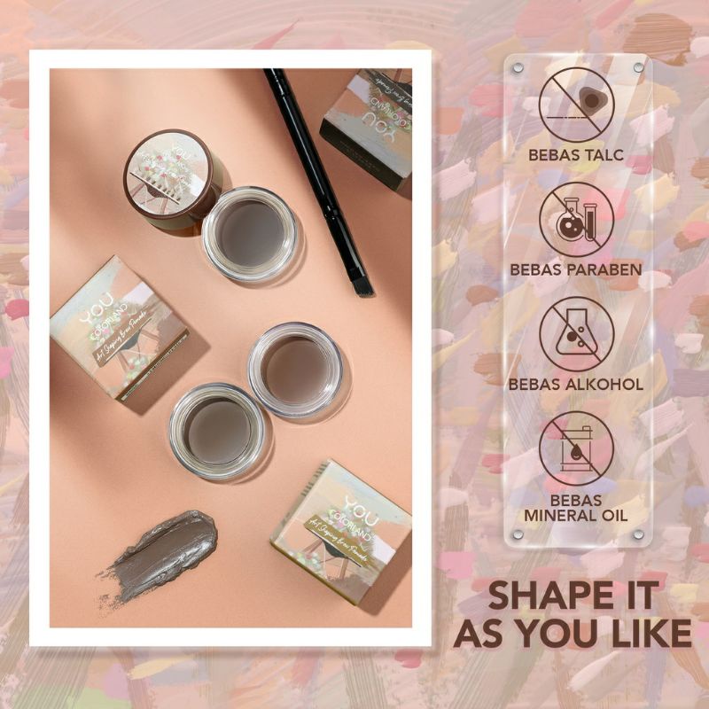 YOU Colorland Art Shaping Brow Pomade | Gel Alis