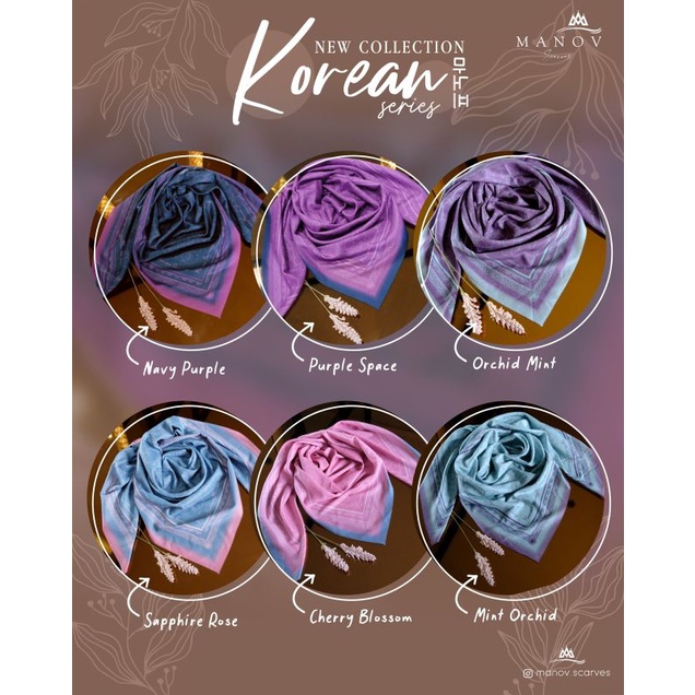 KOREAN SERIES BY MANOV SCARVES