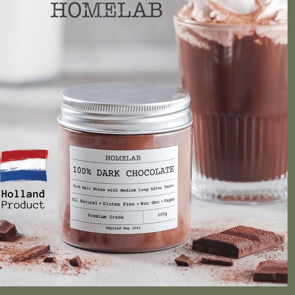 

【Penjualan Terbaik】✅COD Homelab 100% Dark Chocolate Powder / Bubuk Coklat Asli Premium 100G