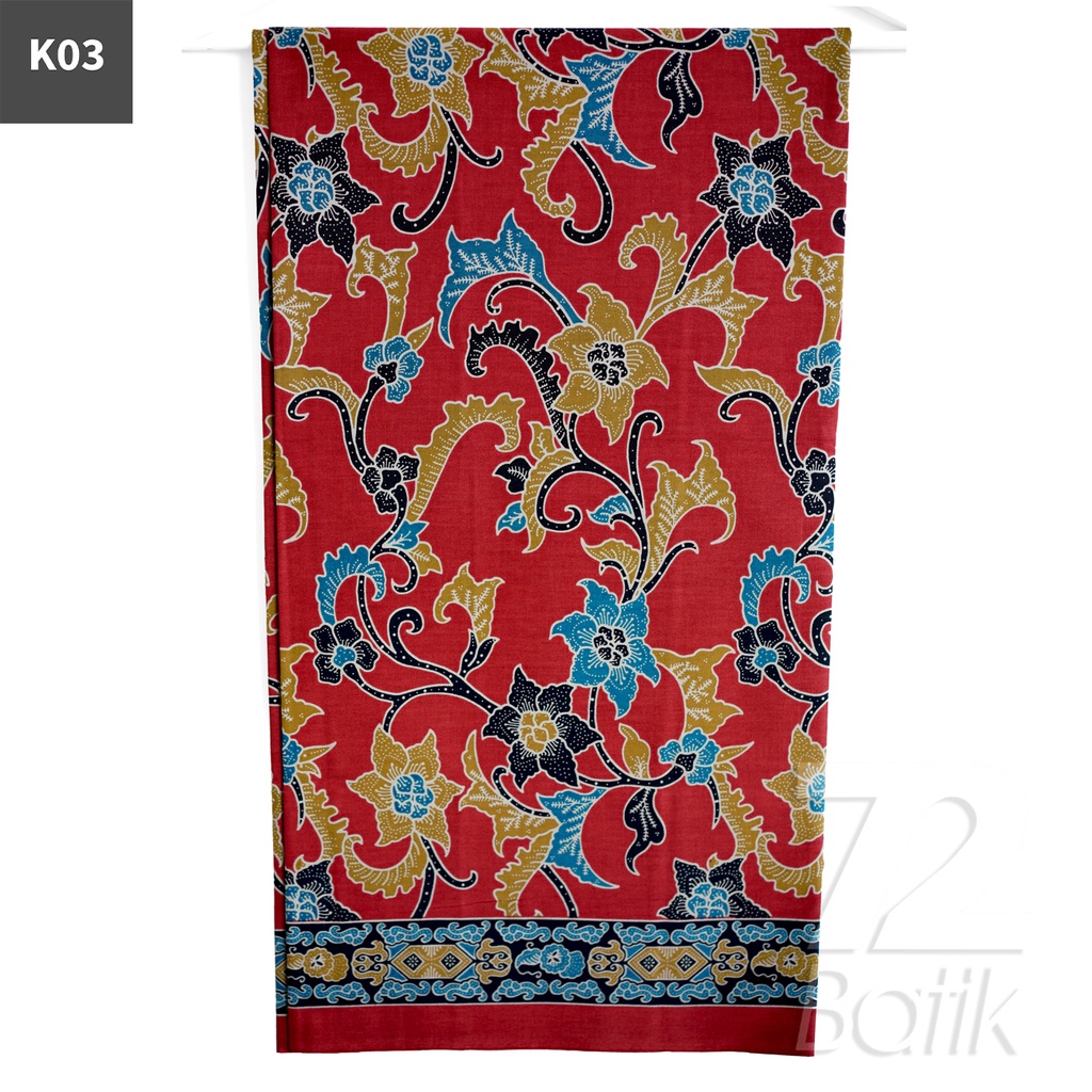 KAIN BATIK PREMIUM Bahan Katun Motif Kembang Anggrek Warna Hitam 722211 Cap 72 Jarik Jarit Samping Kebat Panjang Batik Katun Modern Premium Bahan Seragam Batik Pernikahan Kantor Keluarga Murah Kamen Jadi Batik Bali Lembaran