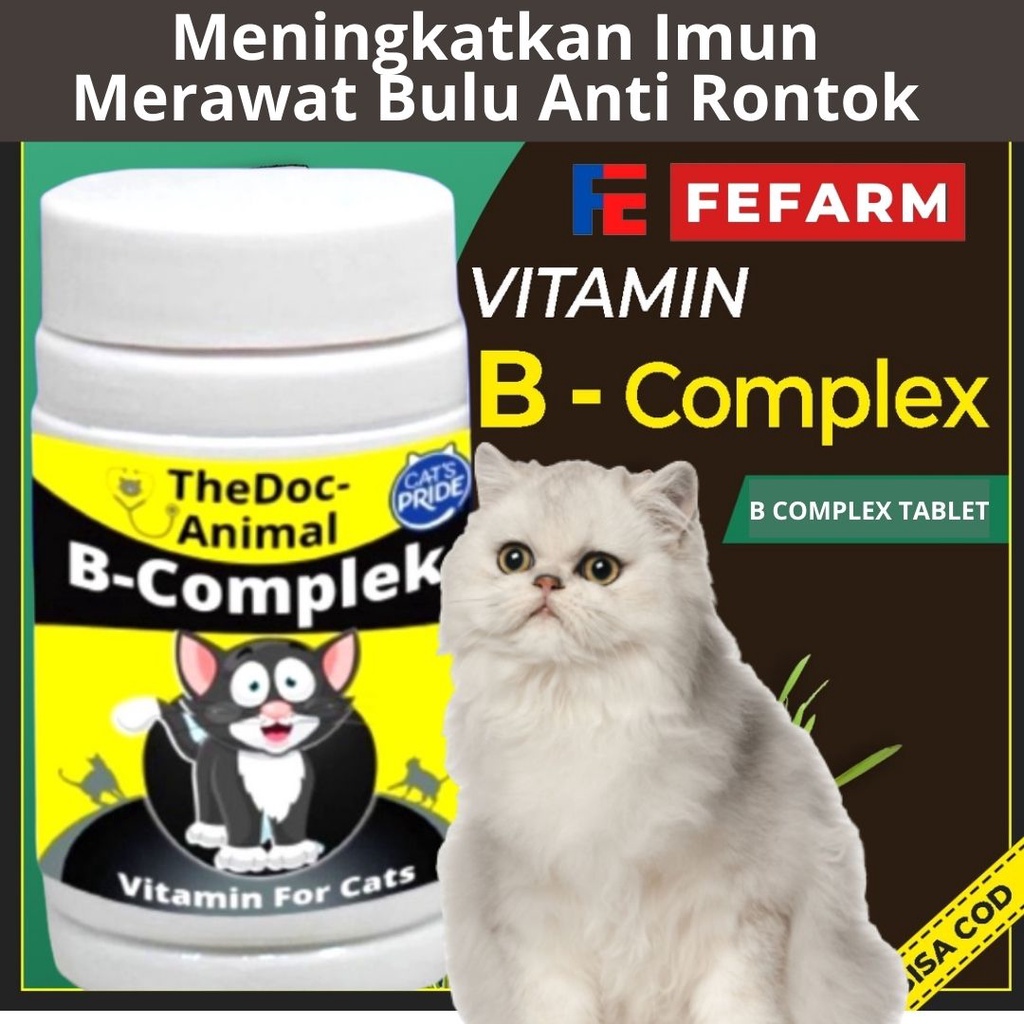 Vitamin B Kompleks Daya Tahan Tubuh Kelinci Anjing Kucing FEFARM