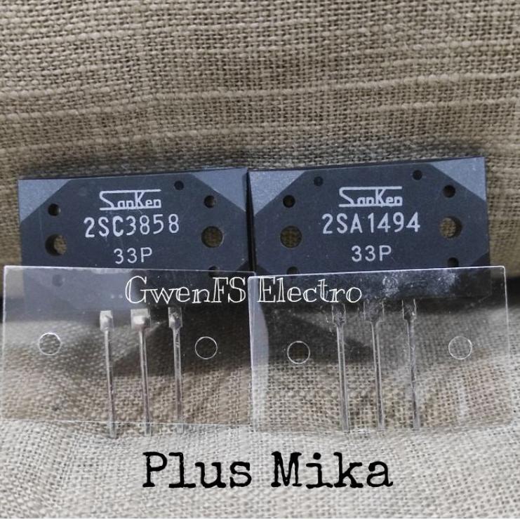 Dijamin Hemat Transistor Power 3858 1494 Original SANKEN 33P 2SA1494 2SC3858