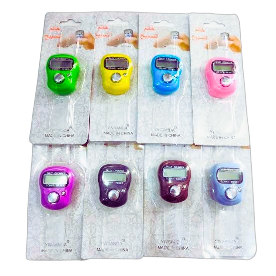 Tasbih Digital Mini LED / Alat Hitung Digital Tasbih Jari Elektronik / Finger Tasbeeh Counter / Alat Hitung Elektronik / Jari Penghitung