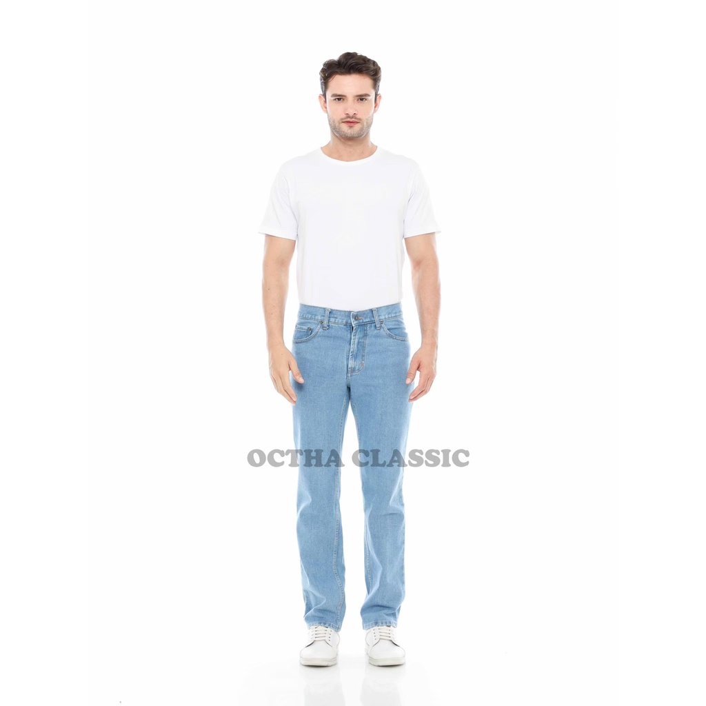 CELANA BASIC JEANS DENIM/ BISA COD GRATIS ONGKIR / CELANA BASIC PRIA DEWASA