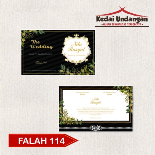 Blangko Undangan Falah 114 Harga Murah