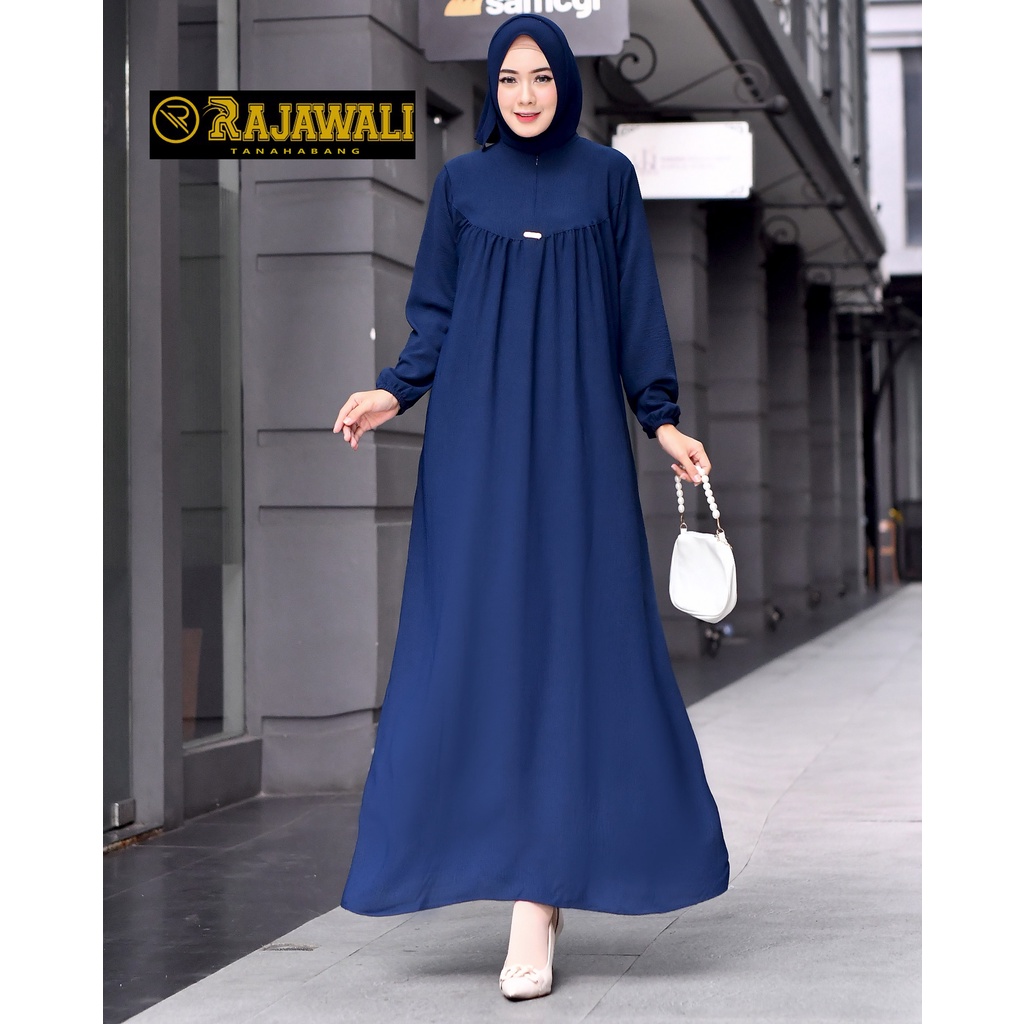 Elisha Gamis Crinkle Airflow Premium / Gamis model terbaru / Gamis viral 2023 / Gamis Lebaran 2023 P