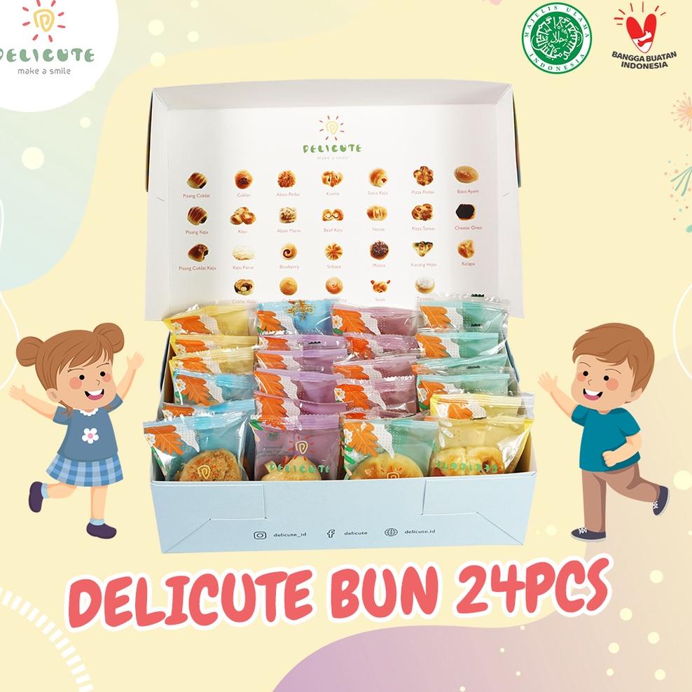 

9.9 Brands Festival Roti Delicute Bun Kemasan Box isi 24pcs - Mix Rasa