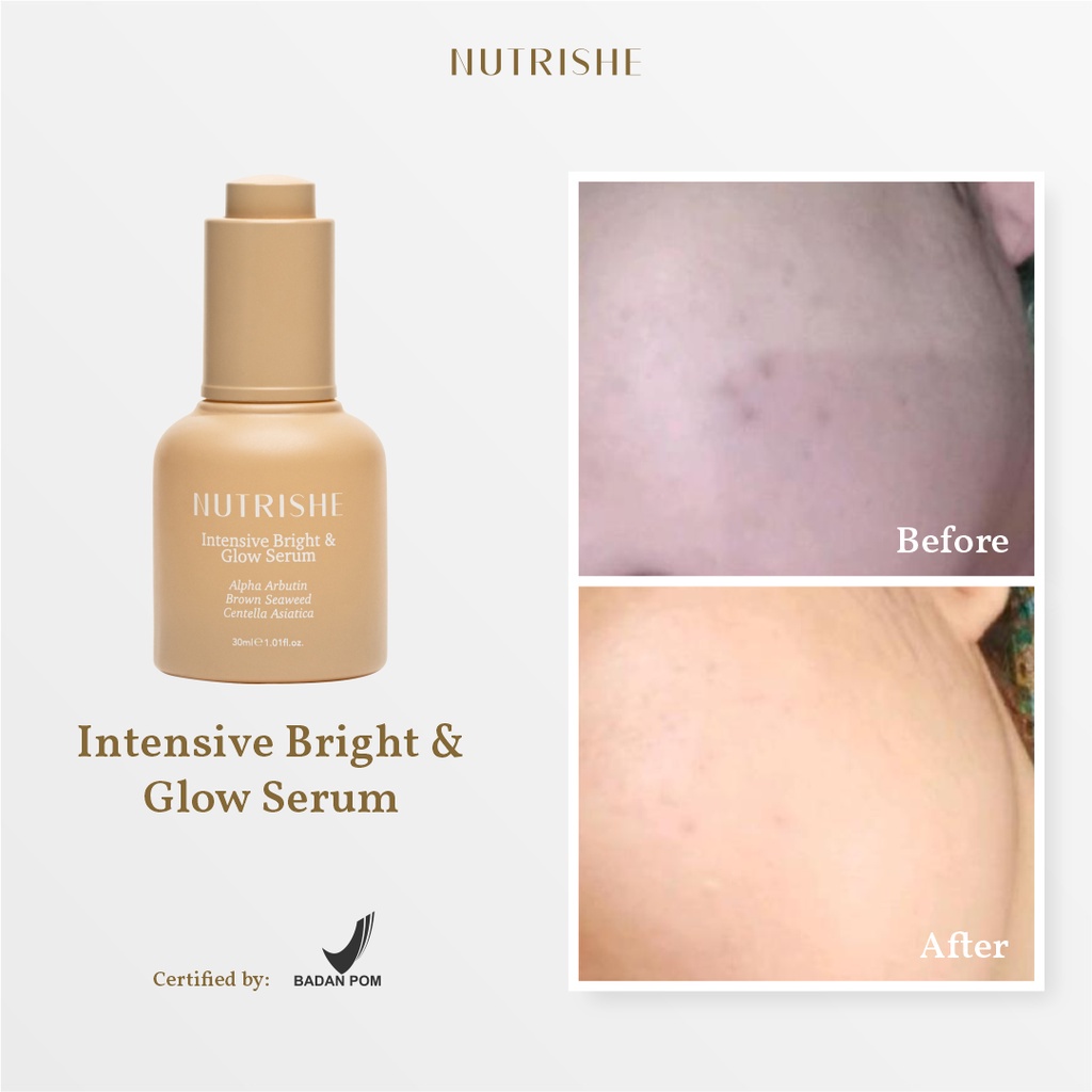 (BPOM) NUTRISHE INTENSIVE BRIGHT &amp; GLOW SERUM ORIGINAL by nutrilash &amp; nutrilash serum bulu mata