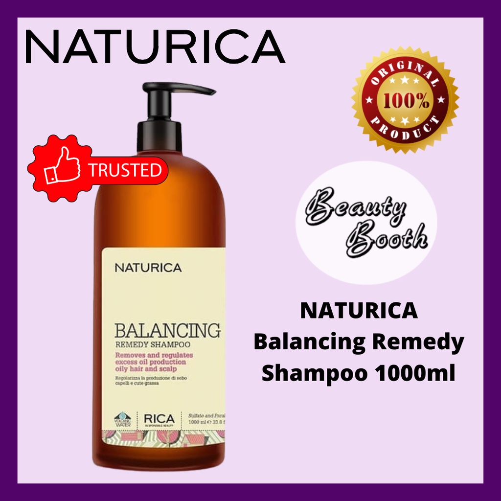 NATURICA Balancing Remedy Shampoo 1000ml | Shampoo Untuk Rambut Berminyak