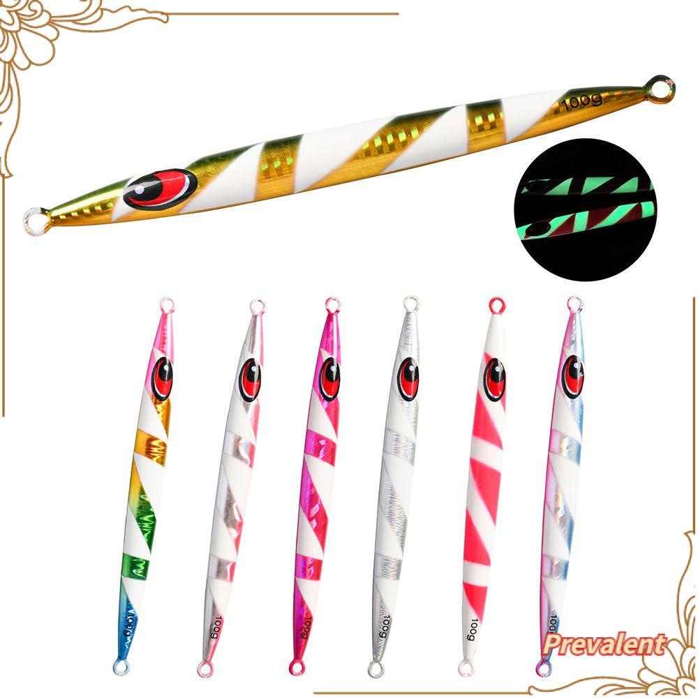 Preva Metal Fishing Lure Tanpa Kait Tenggelam 100g 15.5cm Warna-Warni Memimpin Casting