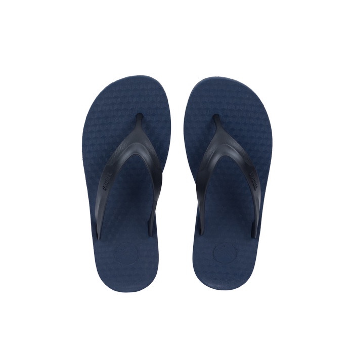 Sandal Sendal Jepit Pria Anti Slim Licin Full Karet Kuat Awet TIRAKA SANIP Navy Hitam