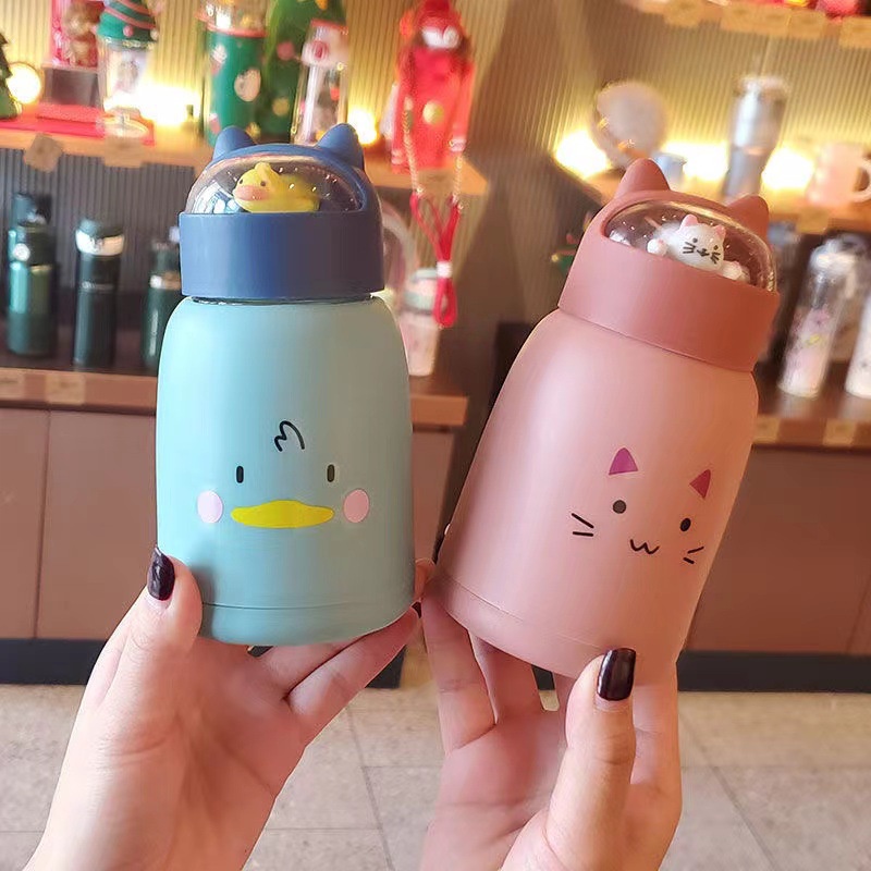 BOTOL MINUM ANAK / BABY KAPASITAS 700ML KARAKRTER LUCU BPA FREE-GMY KACA PINK