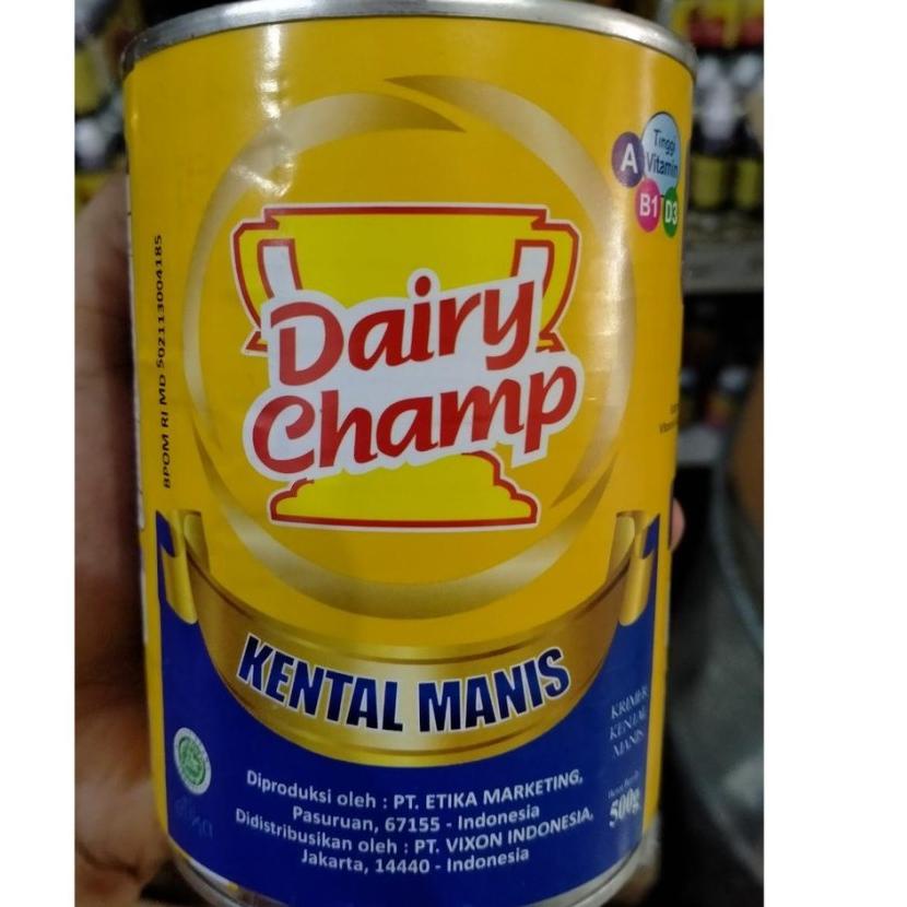 

Realpct Susu Krimer Kental Manis Dairy Champ - Susu 480gram