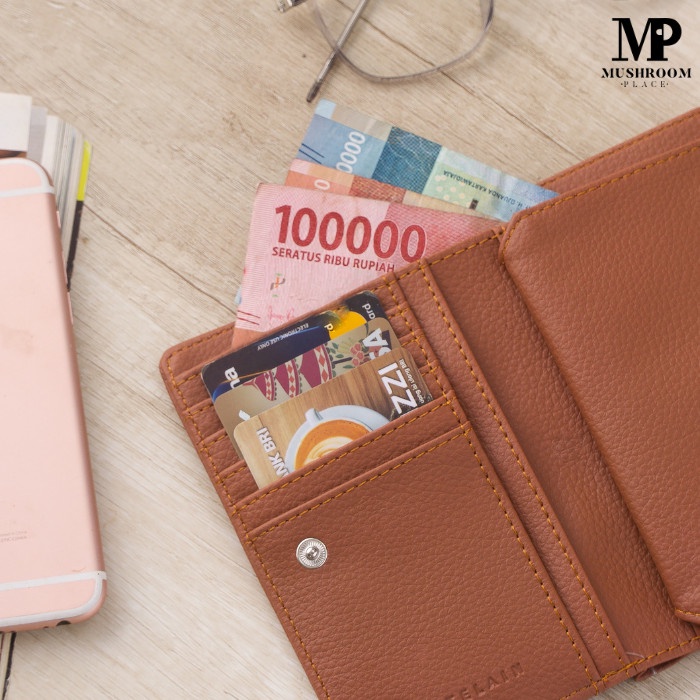 Best Quality Dompet Lipat Wanita Polos Milk Teddy Original - Wallet Cewek Chatelain