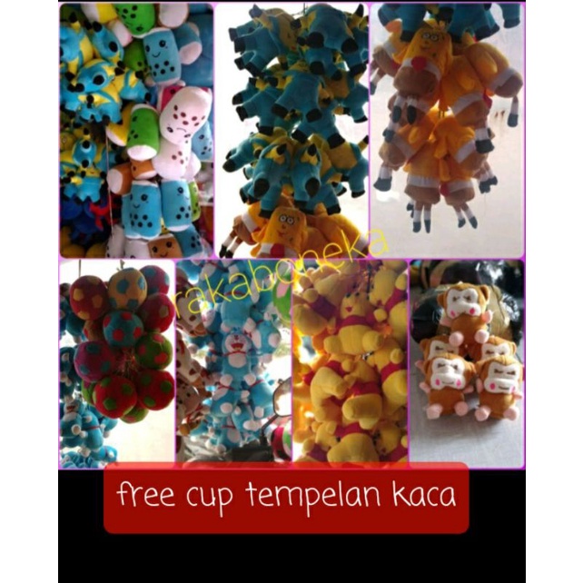 boneka tempel kaca # Gantungan kunci boneka #souvenir gantungan bobba