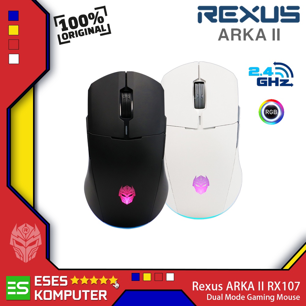 Mouse Rexus ARKA II RX107 RX-107 Wireless Dual Connection Mouse Gaming