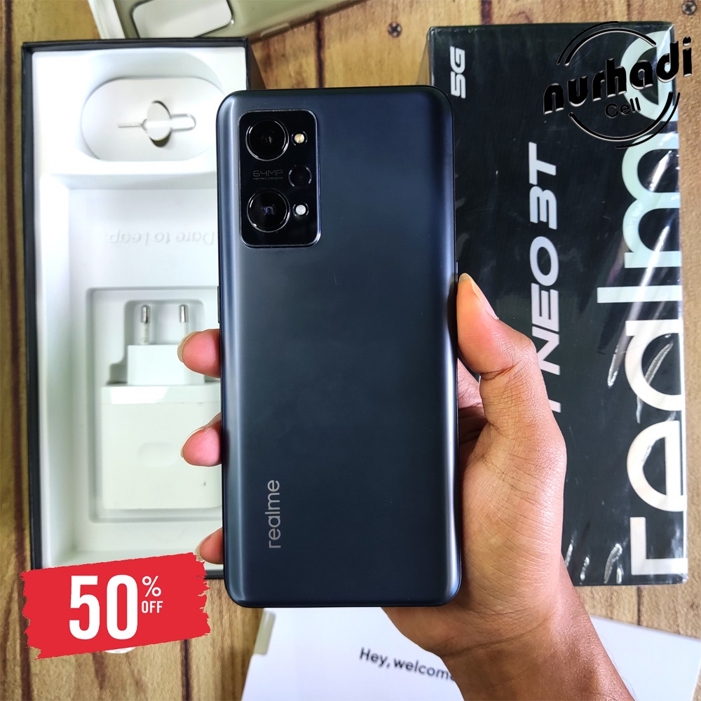 Realme GT Neo 3T 5G 8/128 Fullset Ori Second Mulus Garansi Resmi