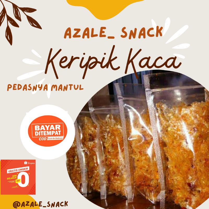 

Keripik Kaca Kripca Pedas Daun Jeruk Kripik Bledug Kripik Kaca Beling Termurah 50Gram