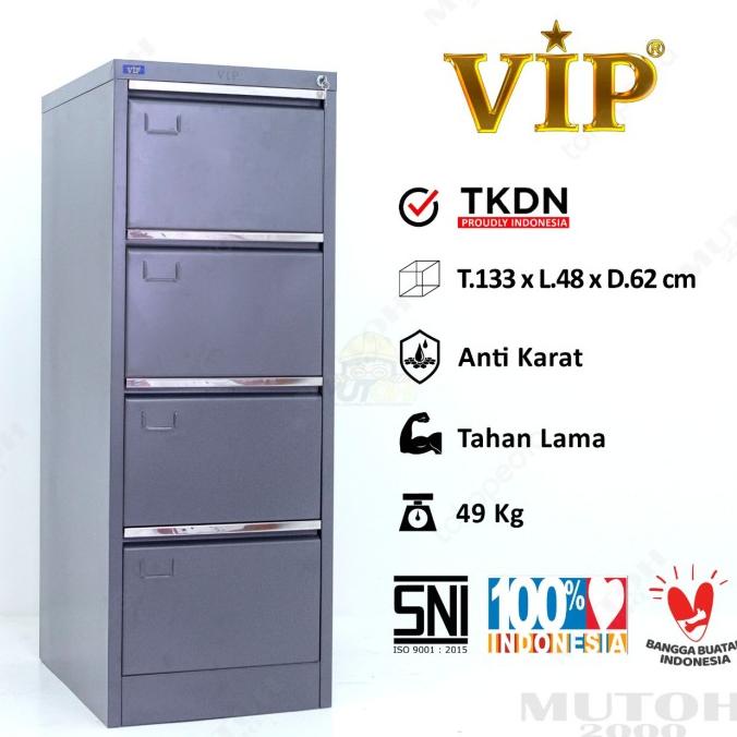 

BEST SELLER FILLING CABINET 4 LACI LEMARI ARSIP VIP V-304 LIMITED EDITION