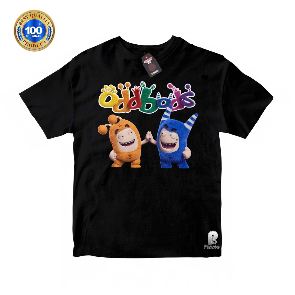 BAJU ANAK KAOS ATASAN ANAK MOTIF ODDBODS UNISEX Bahan COTTUN (Free Nama)