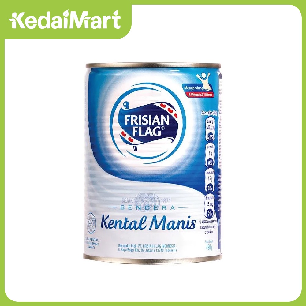 

Frisian Flag Susu Kental Manis Putih 490 Gram