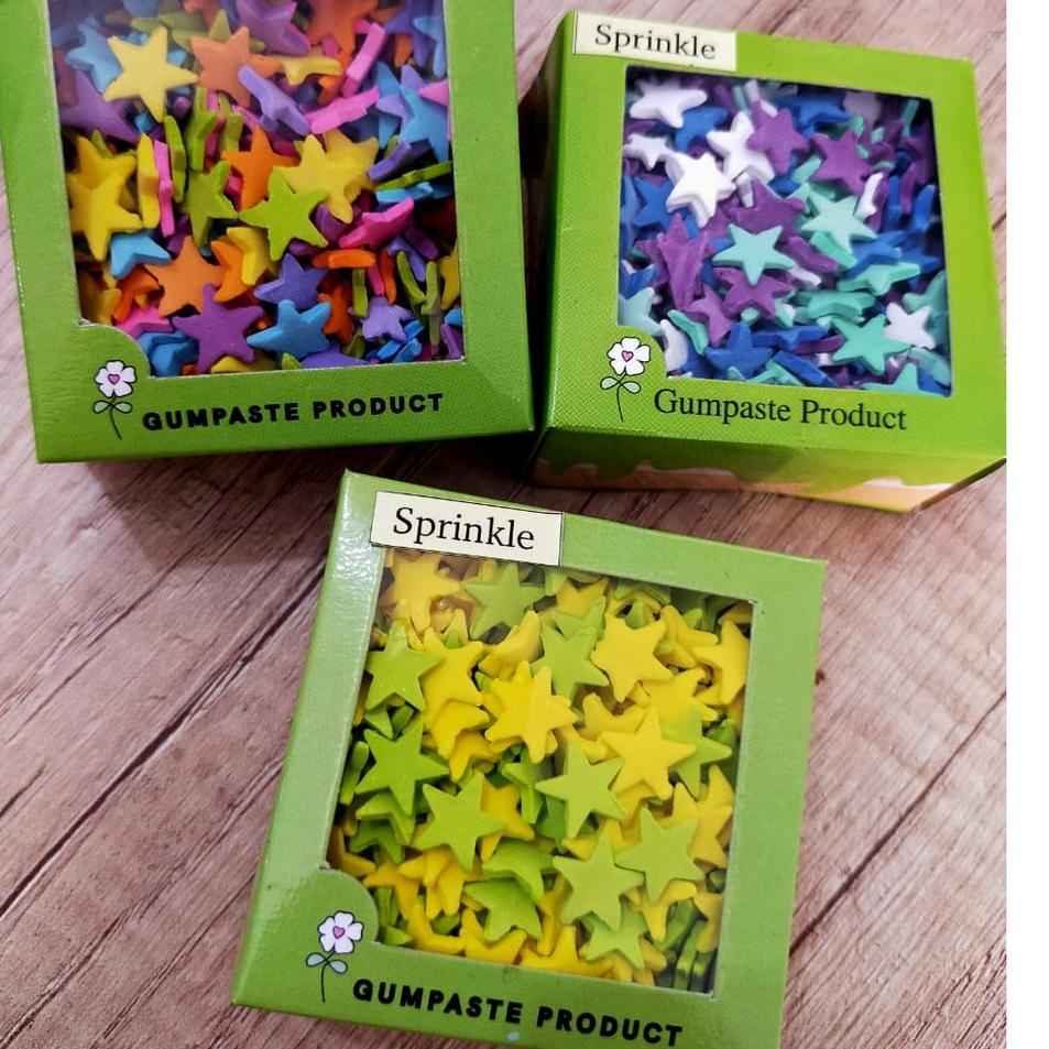 Lebih Populer sprinkle bintang bunga hiasan kue gumpaste box